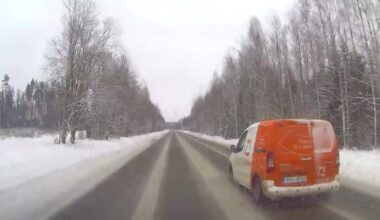 PARDAKAAMERA VIDEO | Valgas ärandas purjus mees Omniva postiauto ning otsustas politsei eest põgeneda