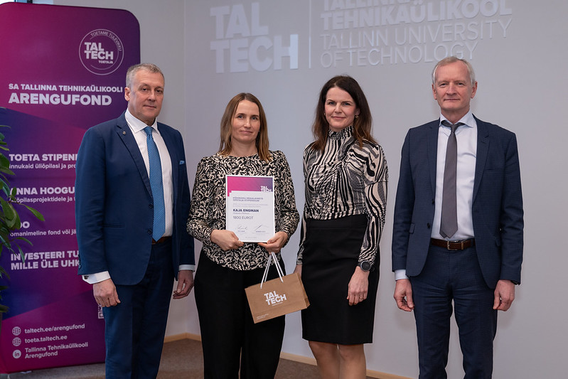 Tehnikaülikool tunnustas Kaja Engmani stipendiumiga