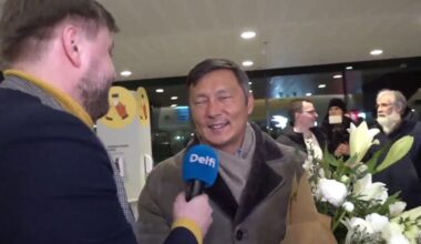 DELFI VIDEO | Petrõkinat lennujaama tervitama tulnud Kõlvart: tegelesime Niina isaga koos taekwondoga