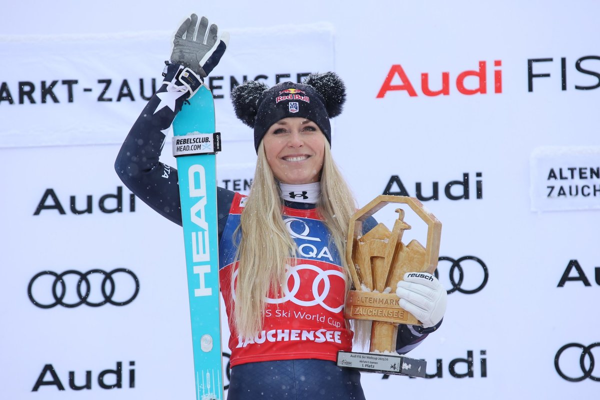 Lindsey Vonn saavutas hooaja teise võidu