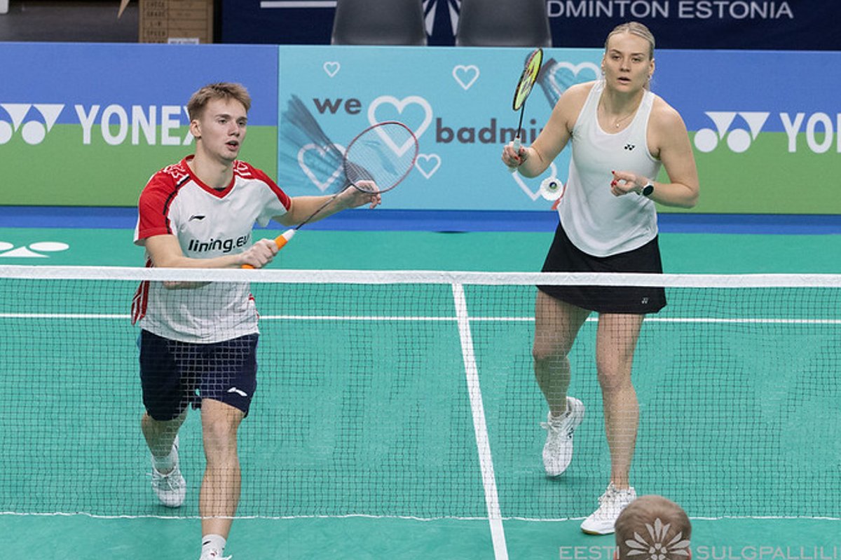 Sulgpallurid Kristin Kuuba ja Tauri Kilk võitsid Eesti meistrivõistlustelt kolm kuldmedalit