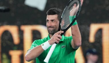 Vägevalt servinud Djokovic jõudis Australian Openil sajanda võiduni