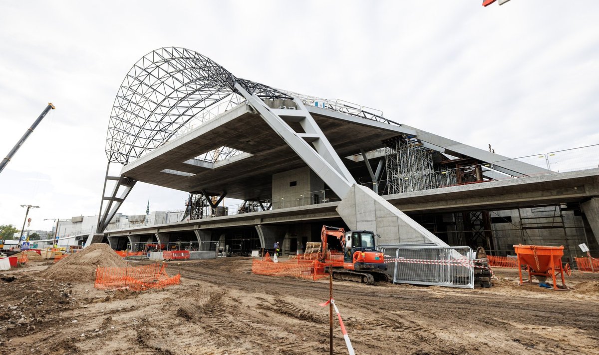 Rail Baltic ehitus Lätis.