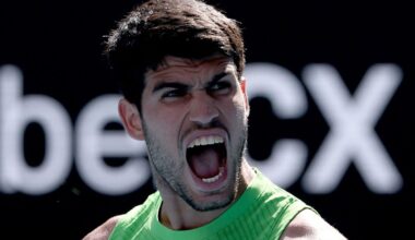 Alcarazil ei tekkinud veerandfinaali pääsemisega suuremaid probleeme, matš peatati abi vajanud pealtvaataja tõttu