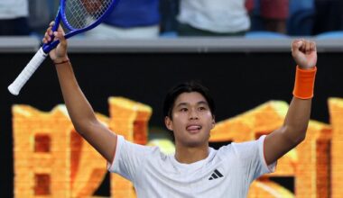 20-aastane Tien üllatas Medvedevit teist Australian Openit järjest, Djokovic pääses väljakule tulemata veerandfinaali