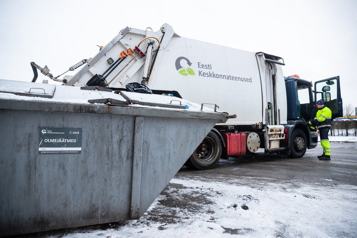 Jäätmefirmal esineb töötajate haigestumise tõttu raskusi prügiveoga