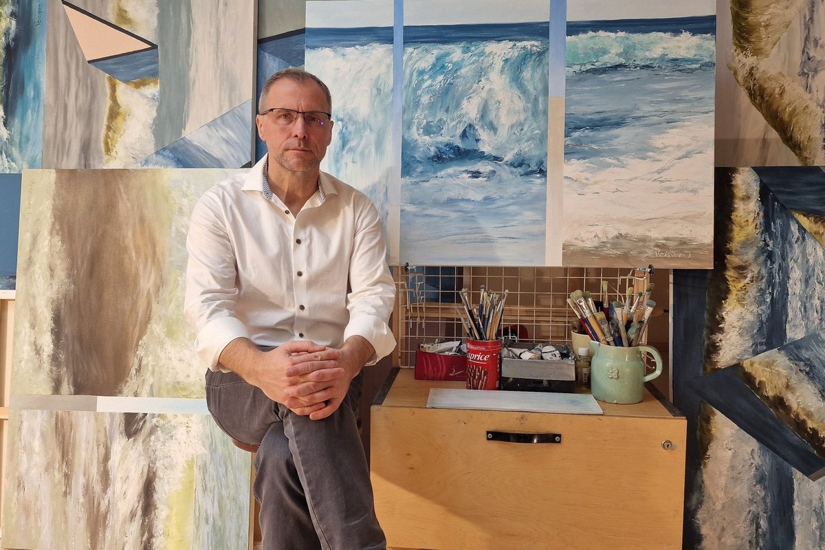 Maalikunstnik Margus Veisveer osaleb ainsa eestlasena Veneetsia kunstimessil