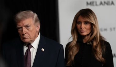 MATUSED VÕI RÕÕMUPÄEV? Melania ilmus oma dokfilmi esitlusele kurguni kinni nööbitud leinarüüs