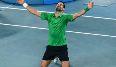 Pisarais Djokovic püsis üle nelja tunni noore Sinneri tempos ning pääses Austraalia lahtistel finaali