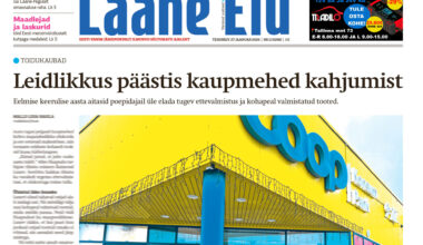 Lääne Elu paberleht teisipäeval, 27. jaanuaril