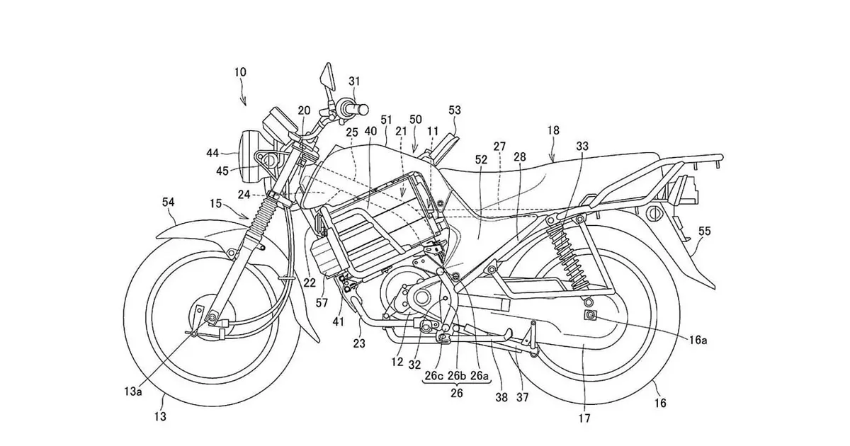 MOOTORRATTA LEIUTAMINE ⟩ Honda patenteeris väga lihtsa motika, aga seal on üks põnev konks