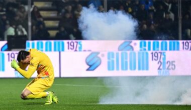 Väravavahti pürotehnikaga kergelt vigastanud Interi fänn jäi ilma kolmest sõrmest