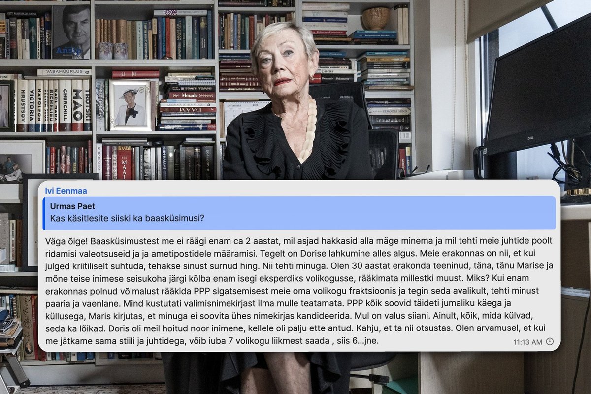 TAGATUBA | Reformierakonna lekkinud kirjavahetus: „Tegelikult on Dorise lahkumine alles algus“