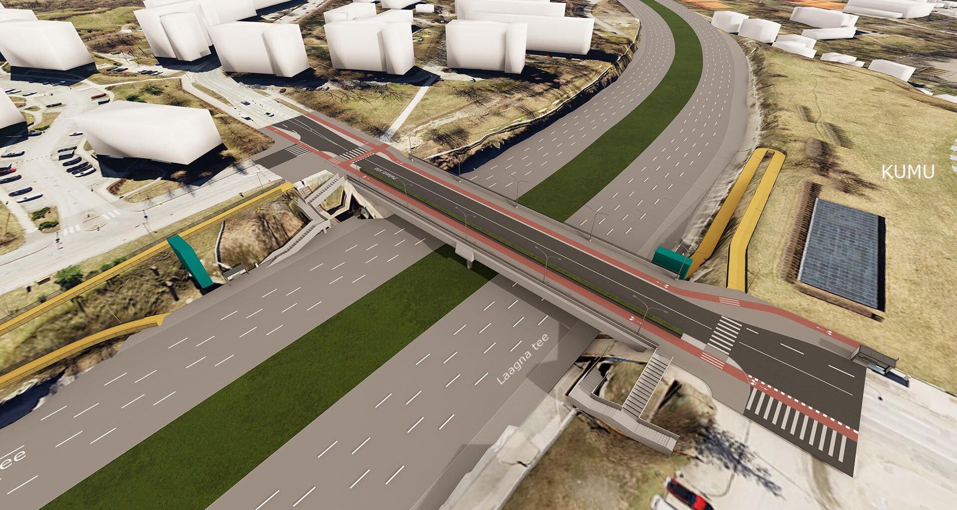 Lasnamäe Pallasti silla visuaal.