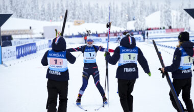 IBU lahtised Euroopa meistrivõistlused: Prantsusmaa domineerib Sjusjøenis naiste teatejooksus