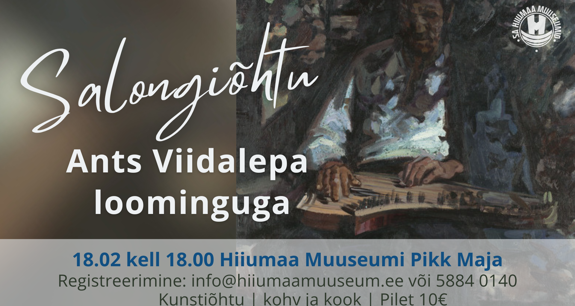 Salongiõhtu Ants Viidalepa loominguga Pikas Majas
