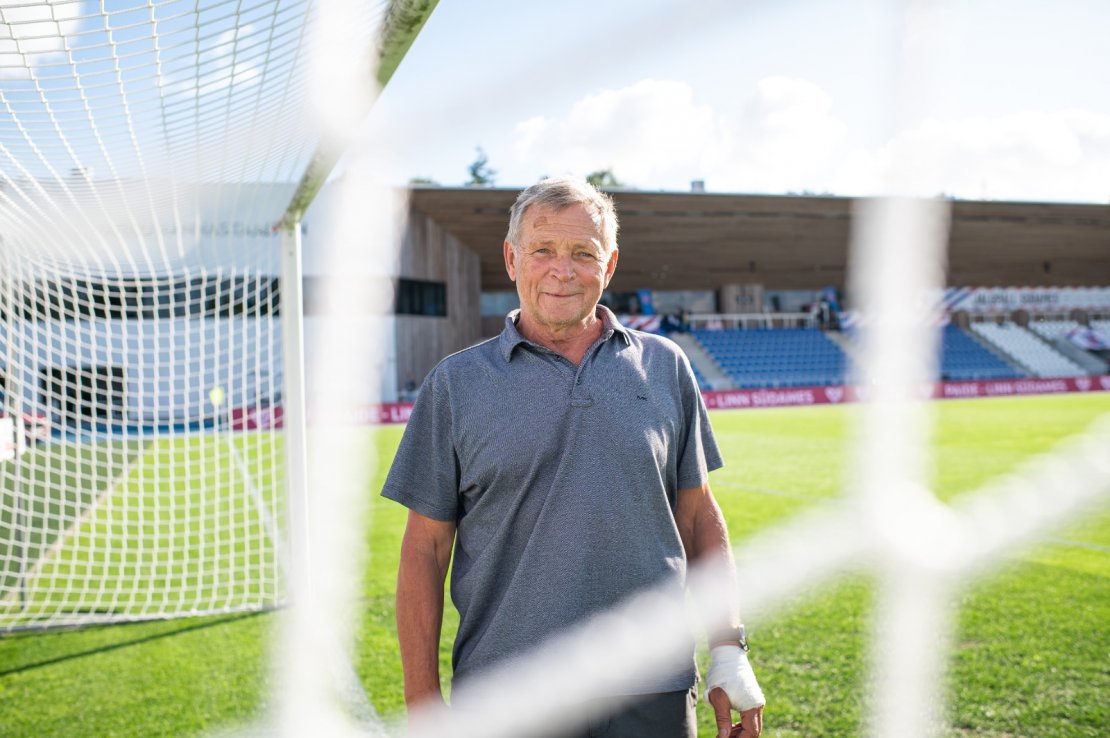 Pärnu Rannastaadioni areenimeister Jüri Saar. Foto: Liisi Troska / jalgpall.ee