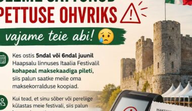 Festival Itaalia avastas pettuse kaardimaksetega ja palub külastajate abi
