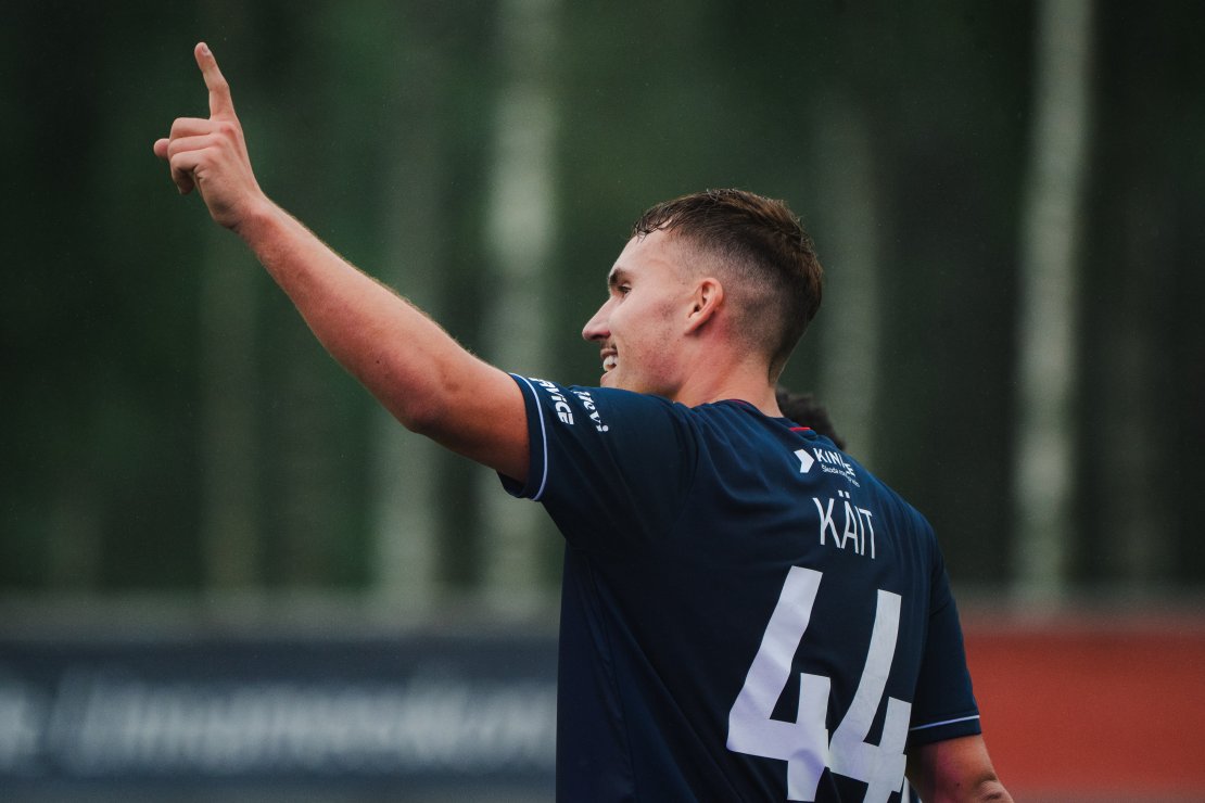 Kristofer Käit lõi Premium liigas esmakordselt värava. Foto: Liisi Troska / jalgpall.ee