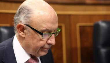 El exministro Montoro en el Congreso.