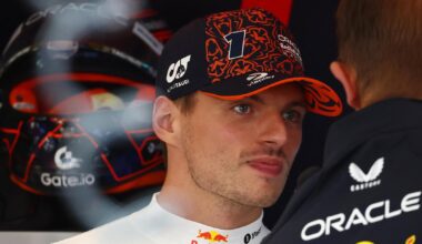 Max Verstappen, en el box de Red Bull durante el GP de Bélgica.