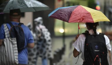La Región de Murcia despide julio con lluvias y temperaturas más bajas de lo habitual