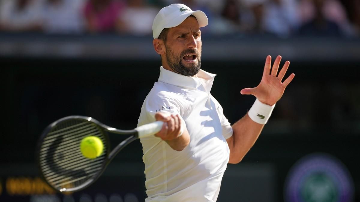 Novak Djokovic, durante el partido ante Jannik Sinner