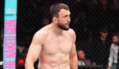 ¡Islam Makhachev no daba crédito! El espeluznante KO de Muslim Salikhov en UFC Abu Dhabi
