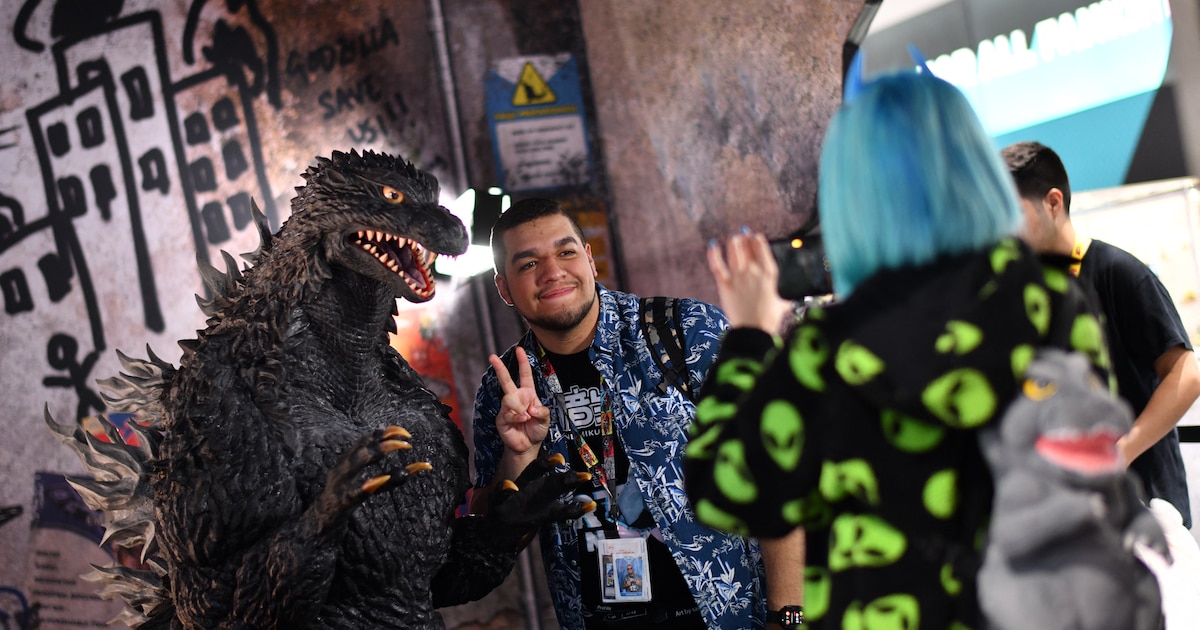 Godzilla conquistó la Comic-Con, en su 70º aniversario