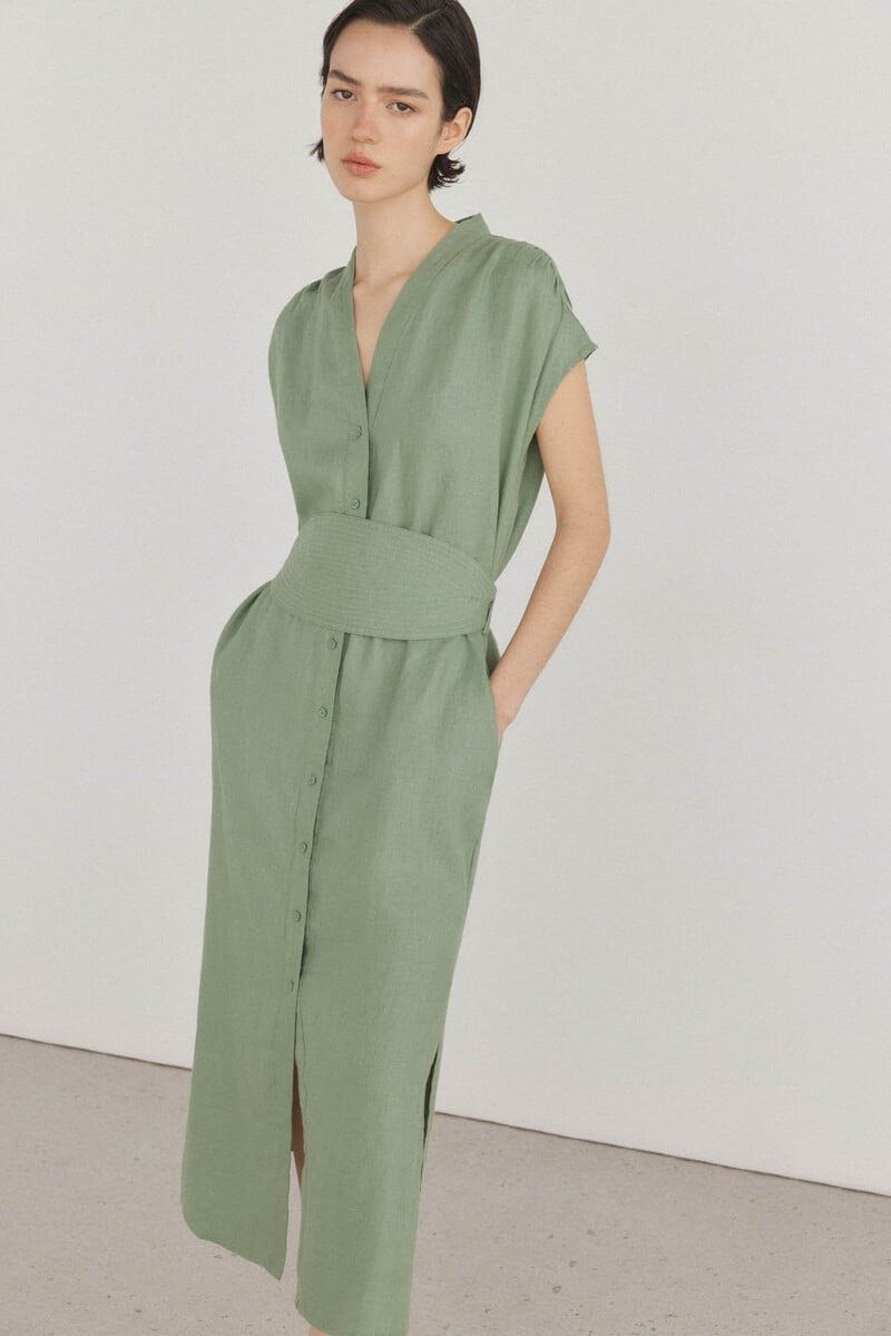Vestido túnica lino