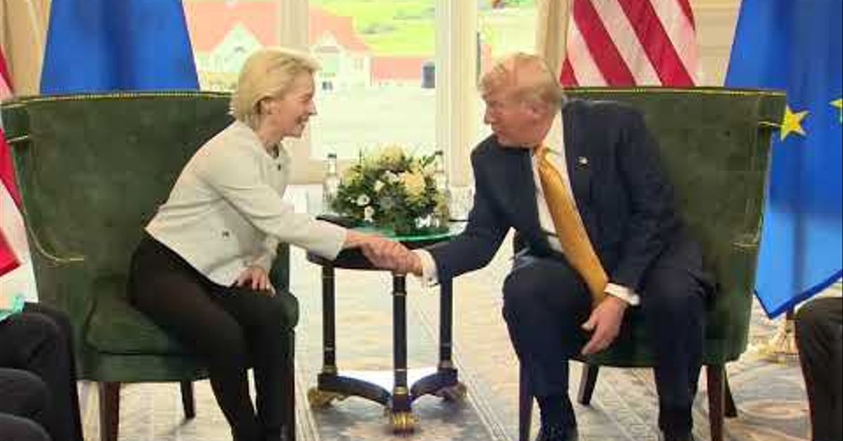 Metales, coches y combustibles fósiles emergen como vencedores del pacto comercial entre Von der Leyen y Trump