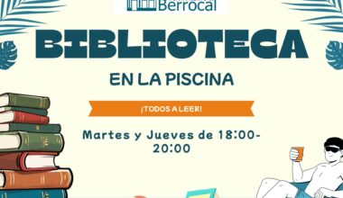 Berrocal estrena servicio de biblioteca en su piscina municipal para fomentar la lectura estival