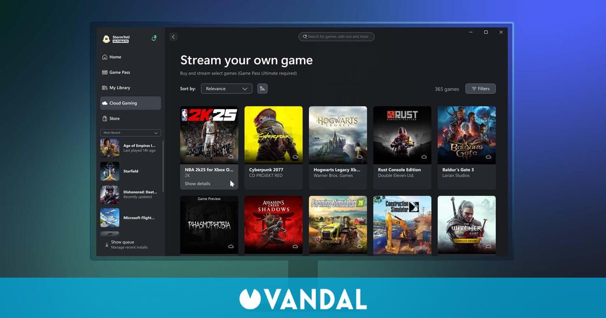 Xbox sigue mejorando el PC: se acabó el borrar juegos para hacer espacio con su nueva función en la nube - Vandal