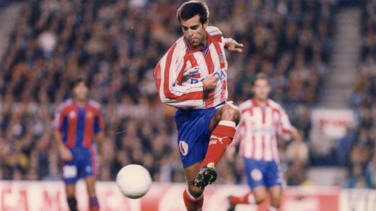 Solozabal, en su etapa en el Atlético de Madrid
