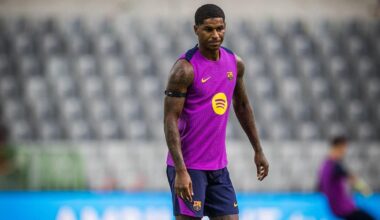 Así marca Rashford en el primer entreno en Japón