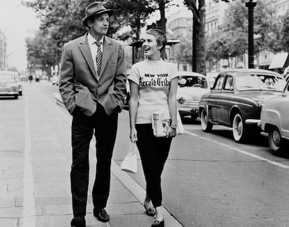Jean Seberg y Jean-Paul Belmondo en 'Al final de la escapada', de Jean Luc Godard.