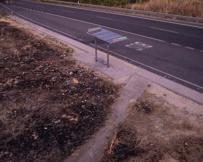
La parada de la 339 en Valdemingómez.
