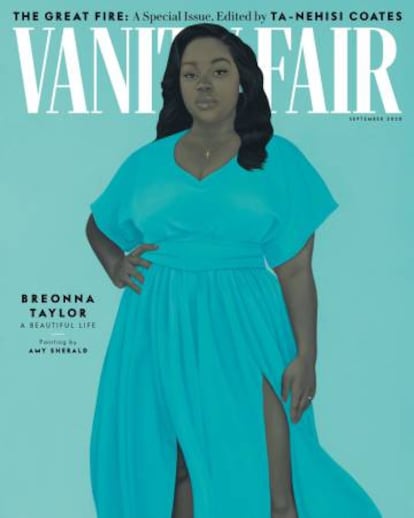 Portada de 'Vanity Fair' de septiembre de 2020, con un retrato de Breonna Taylor por Amy Sherald.