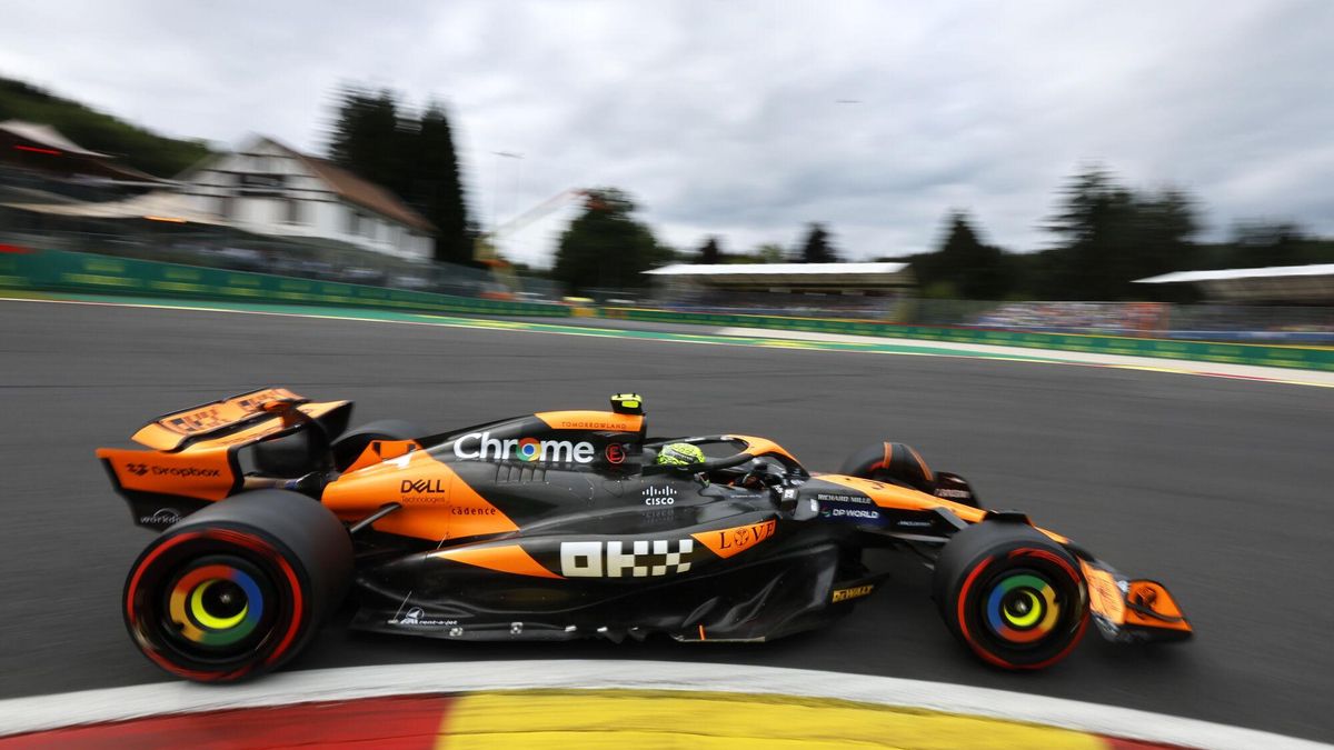Lando Norris, durante el Gran Premio de Bélgica de 2024.