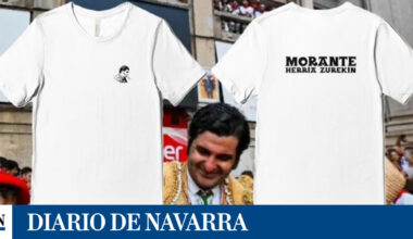 camisetas de apoyo para recibir a Morante de la Puebla en Azpeitia