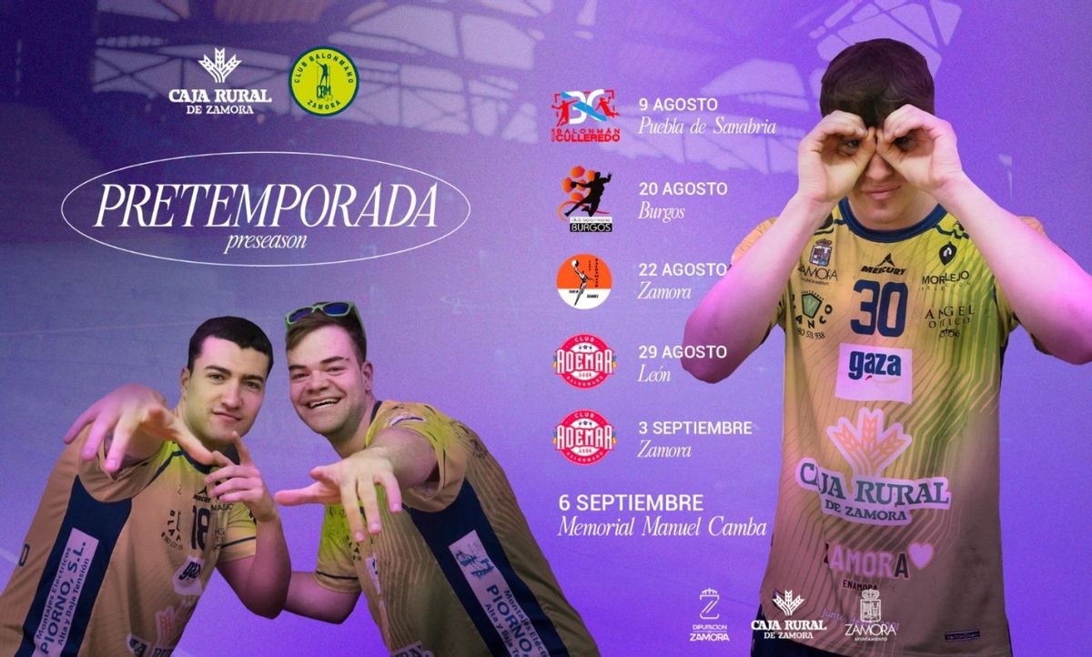Calendario de la pretemporada del BM Caja Rural Zamora