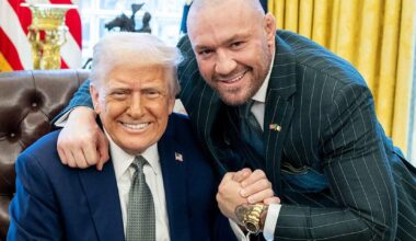 Donald Trump y Conor McGregor, en el Despacho Oval de la Casa Blanca