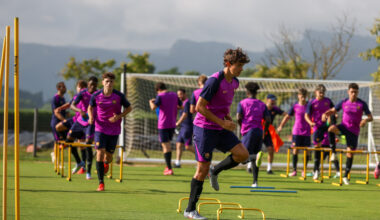 El Barça Atlètic ya entrena en la Vall d'en Bas