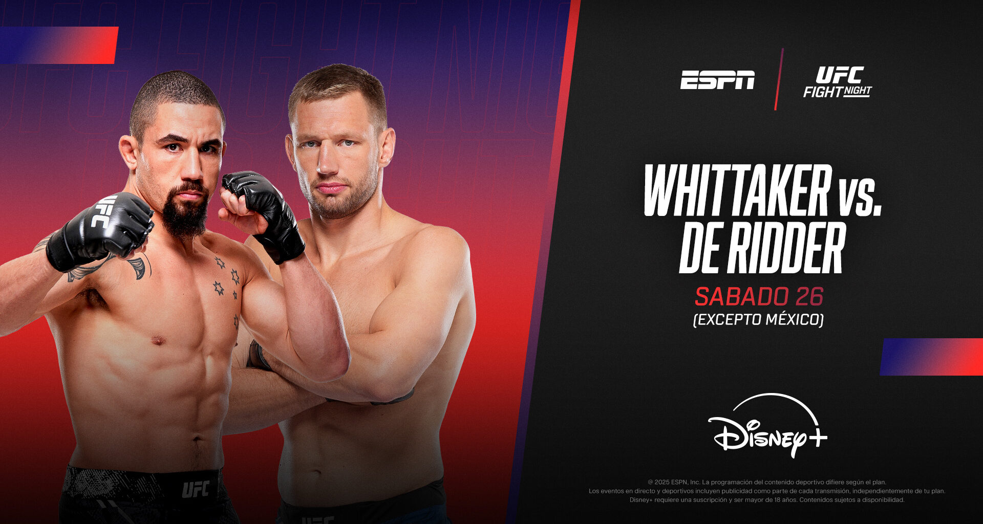 ESPN KNOCKOUT trae a DISNEY+ una especial propuesta de UFC en Abu Dhabi