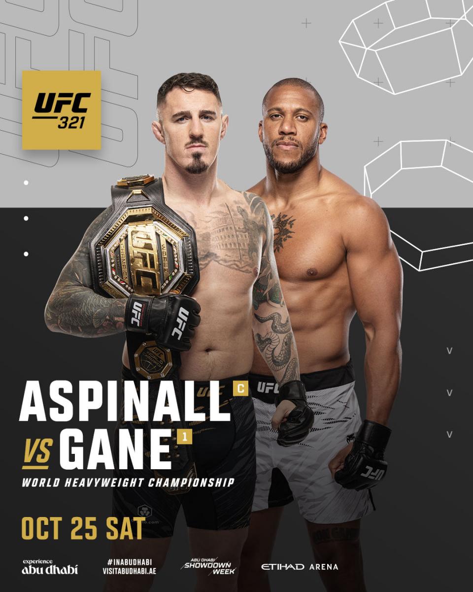 Tom Aspinall vs Cityl Gane en UFC 321 | UFC