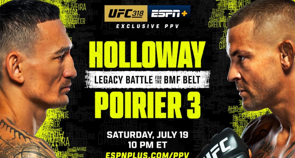 UFC 318: Max Holloway venció por DU a Dustin Poirier y sigue siendo el campeón del BMF | MAG