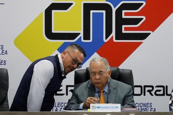 Elvis Amoroso, presidente del CNE