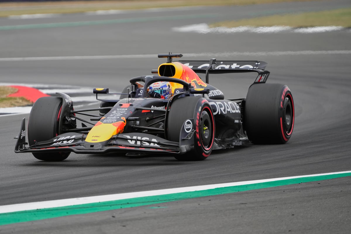 Max Verstappen durante la clasificación del GP de Gran Bretaña este sábado.