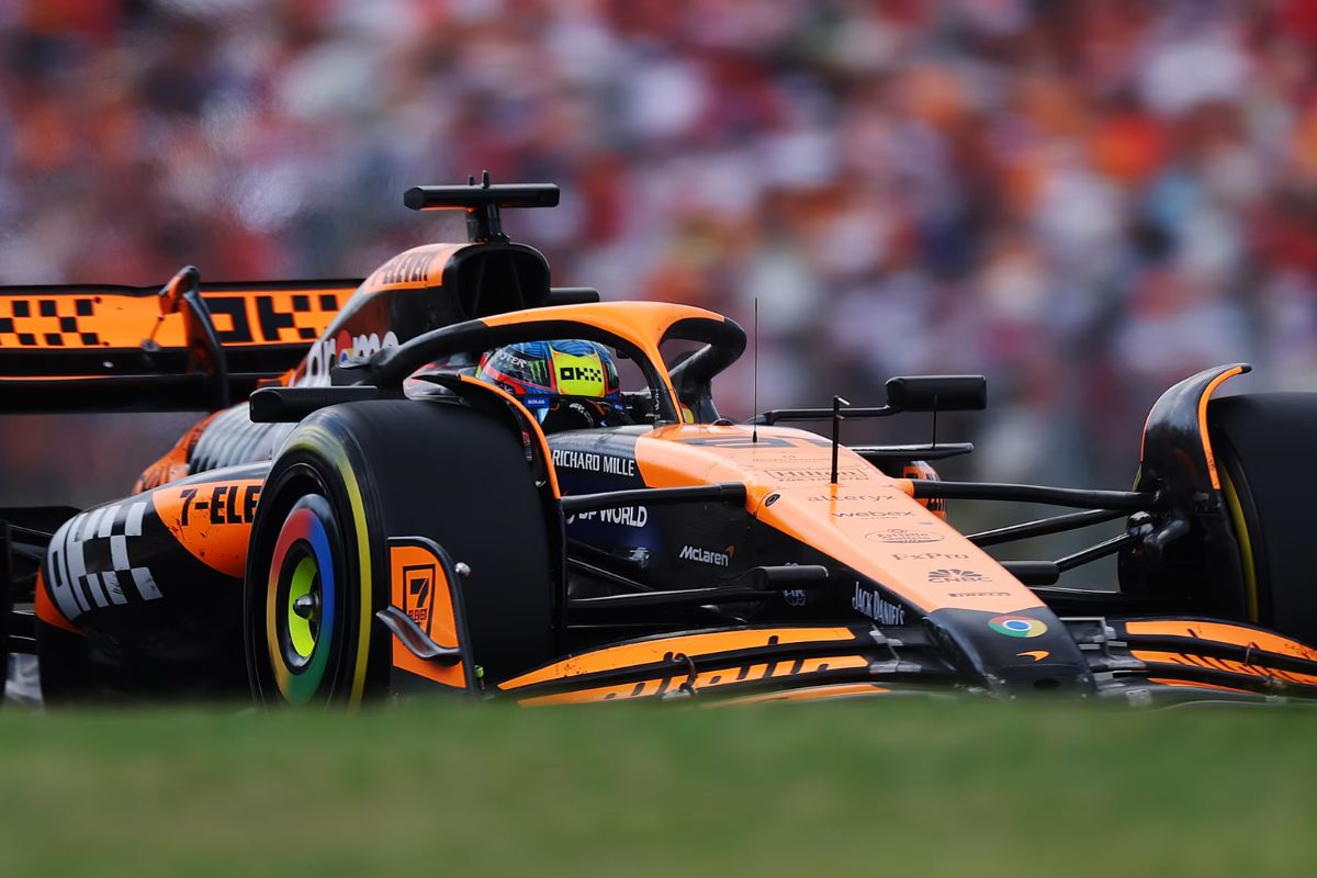 Oscar Piastri, con McLaren, ganó el Gran Premio de Hungría en 2024.