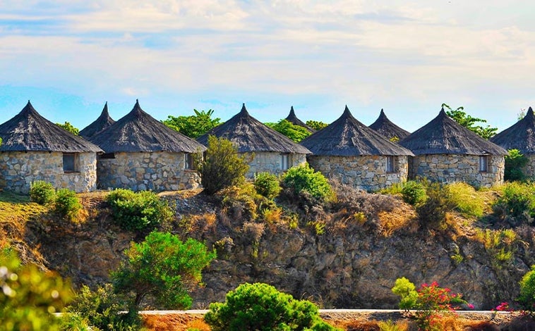 Imagen principal - Parece Kenia, pero es Andalucía: así es el hotel 'safari' en el que puedes dormir con leones y monos
